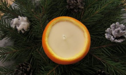 Gyertyakészítés házilag – gyertya narancsban